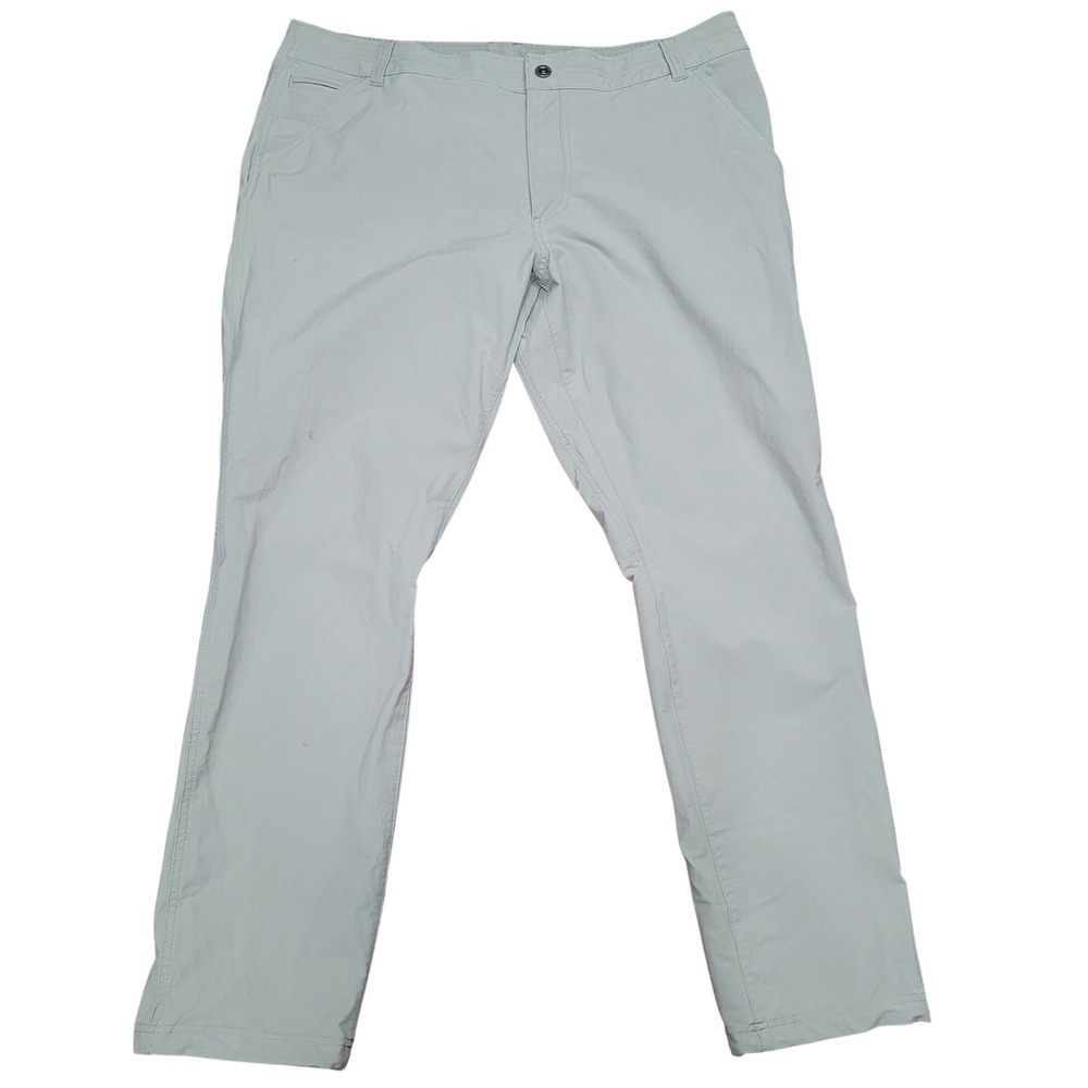 Kuhl Resistor Chino Pants Mens 40x32 Gray Stretch Water Resistant Hiking Travel